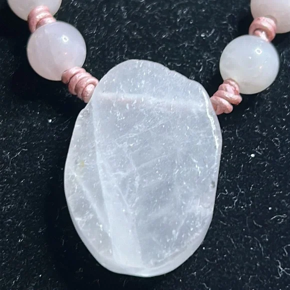 Rose Quartz necklace - Picture 2 of 6